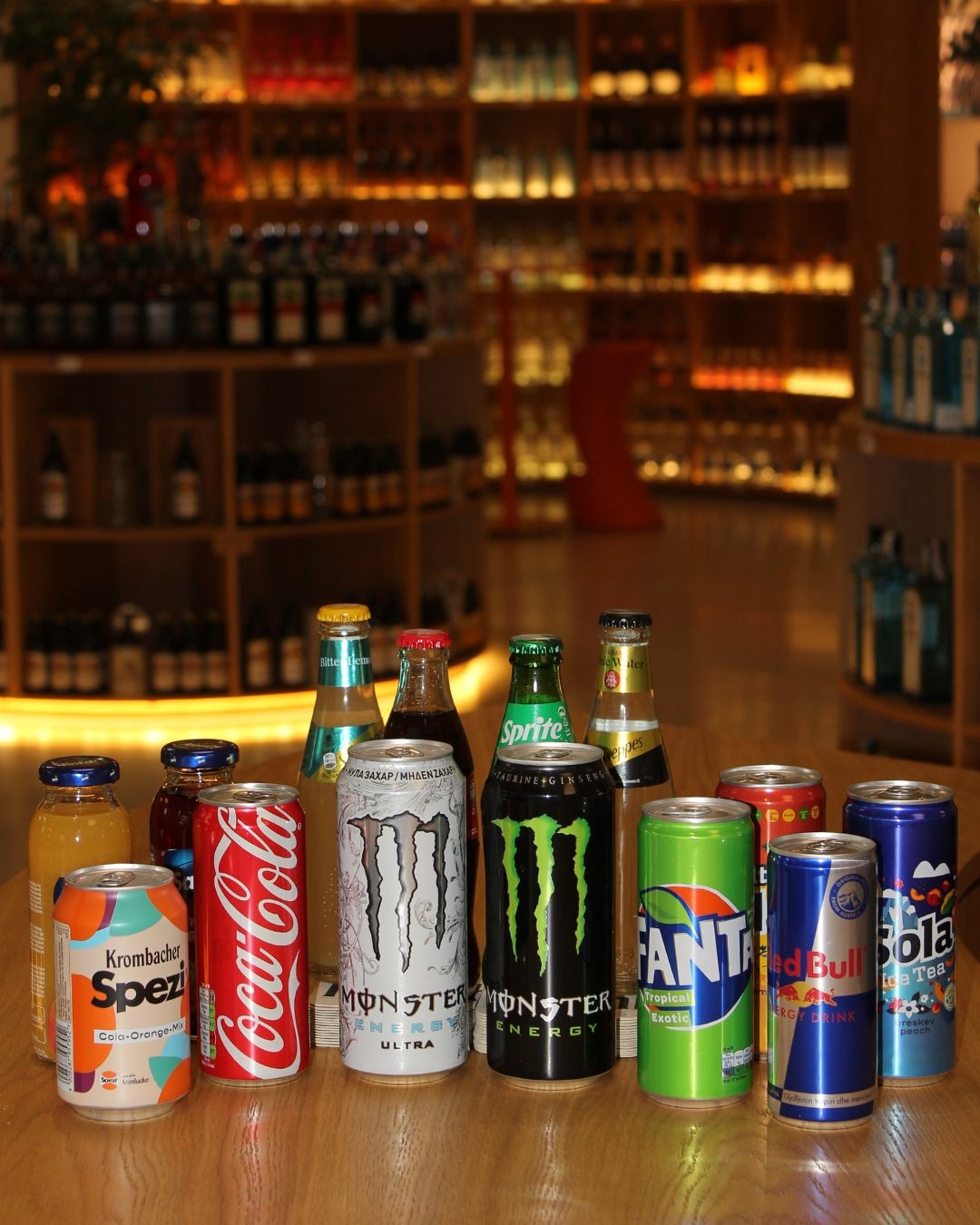 Argo Showroom showroom close-up — soft drinks display